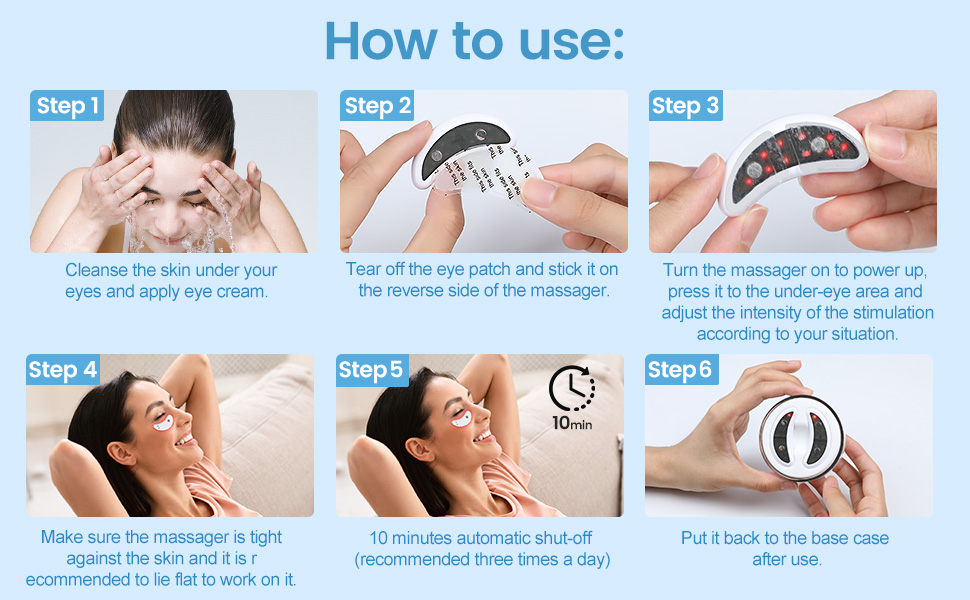 Laayla LumiEye™ Pro – Red Light Eye Wand with Low-Frequency Pulse Massage