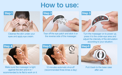 Laayla LumiEye™ Pro – Red Light Eye Wand with Low-Frequency Pulse Massage